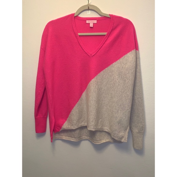 Lilly Pulitzer Sweaters - Lilly Pulitzer 100% Cashmere Color Block Sweater